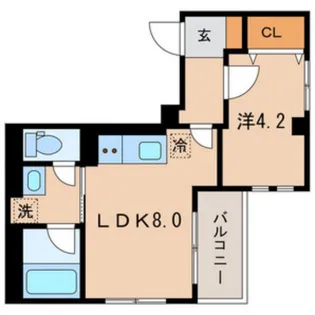 (仮称)墨田区亀沢3丁目計画【4階】の間取り