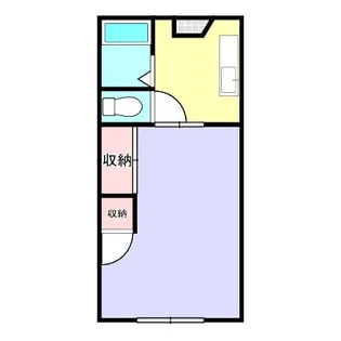 1Kの間取り画像