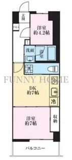 ハイネス池尻【4階】の間取り