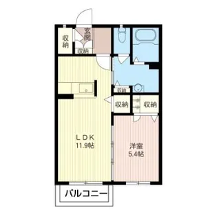 パークハイム B【2階】の間取り