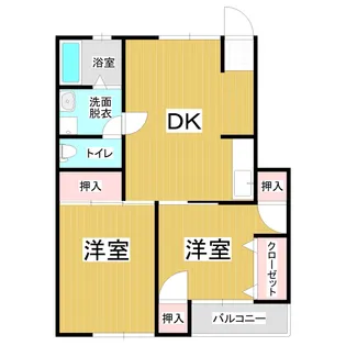 グリーンコート木の下 A棟【1階】の間取り