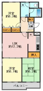 パレッヂ新小岩【5階】の間取り