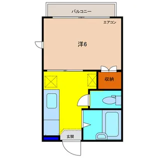 広島県三次市三次町【アパート】の間取り