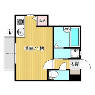 アーベインテラス舟渡【1階】の間取り