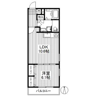 O-two三軒茶屋【2階】の間取り
