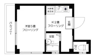 秋田ハイツ【2階】の間取り