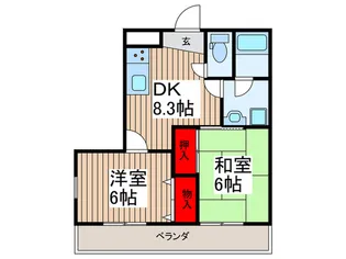 ミヨシマンション【1階】の間取り