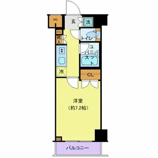 パレステュディオ新宿パークサイド【3階】の間取り