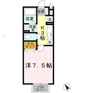大阪府堺市西区神野町2【アパート】の間取り