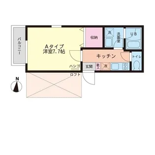 テラス代沢【2階】の間取り