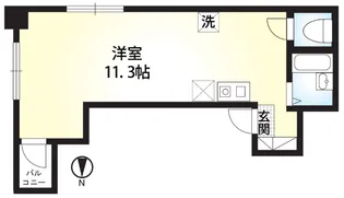 ダイヤモンドレジデンス蓮沼町【8階】の間取り