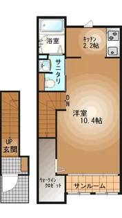 栃木県宇都宮市岩曽町【アパート】の間取り