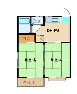コーポアルファ【1階】の間取り