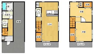 大阪府東大阪市森河内西1【一戸建】の間取り