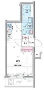 GENOVIA桜上水skygarden【2階】の間取り