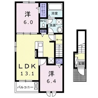 ジョイ・ハウス B【2階】の間取り