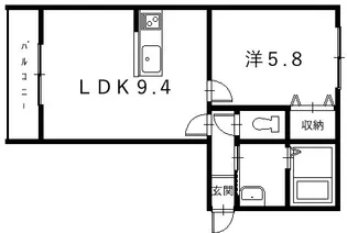 NOON EAST【1階】の間取り