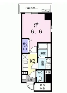 笹山ハイツ【5階】の間取り