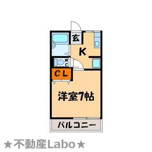 徳島県板野郡板野町大寺字王子【アパート】の間取り