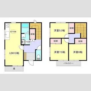 ハイツヤヒチの間取り