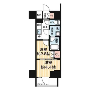 東京都荒川区南千住2【マンション】の間取り