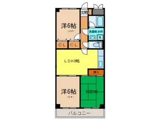 千里ハイツ【1階】の間取り