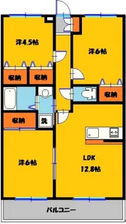 サンツヤマモトA【1階】の間取り