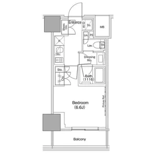 ザ・パークハビオ荏原中延駅前【9階】の間取り