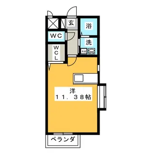 ビス クローマ(Bis croma)【1階】の間取り