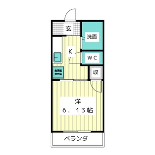 ひかりハイツA棟【1階】の間取り