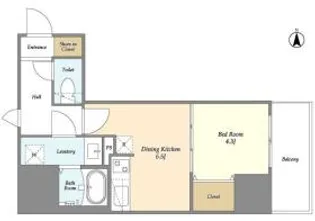 CREATIF上野入谷【10階】の間取り