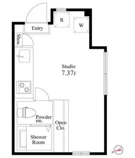 ブライトハウス町屋【1階】の間取り