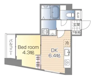 コスモグランデII【5階】の間取り