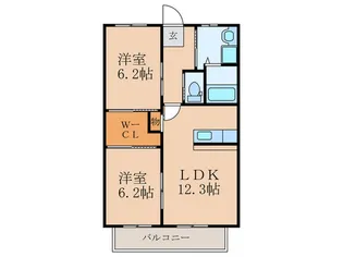 プリエ-ルヒルB棟【1階】の間取り