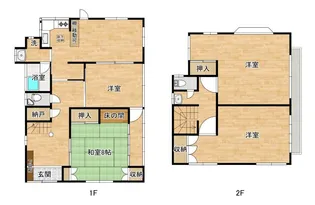 神奈川県横浜市神奈川区三ツ沢下町【一戸建】の間取り