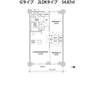 TELLUS八幡山【2階】の間取り