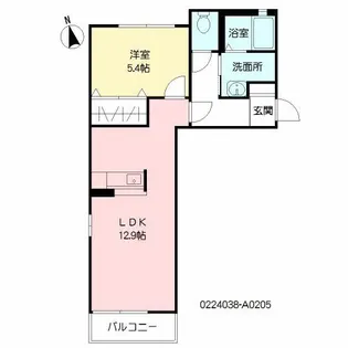 ラ・ティエラII【2階】の間取り