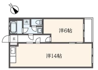 シャトー三輪【2階】の間取り