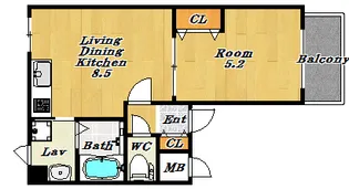 エムズコート【1階】の間取り