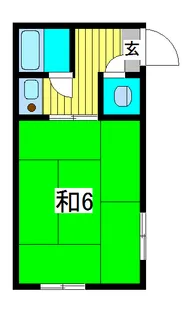 高木荘【2階】の間取り