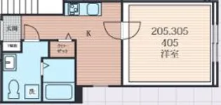 ラシクラス西大井【2階】の間取り