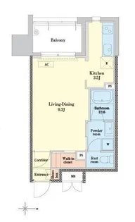 RJRプレシア博多【5階】の間取り