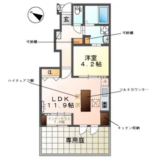 アースツリー【1階】の間取り