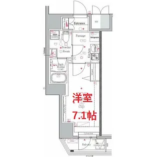 GENOVIA川崎III【7階】の間取り
