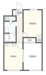 シティクレスト花かいどう【2階】の間取り