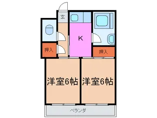 脇浜マンション【2階】の間取り