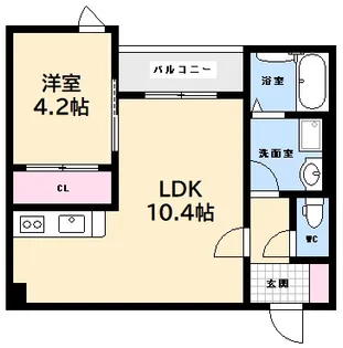 REGALEST西広島駅【1階】の間取り