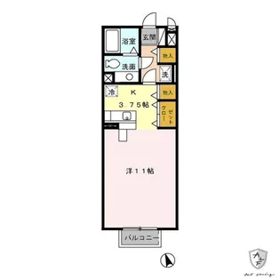 サン トゥール C【2階】の間取り