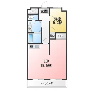 リバーサイド鈴鹿【3階】の間取り