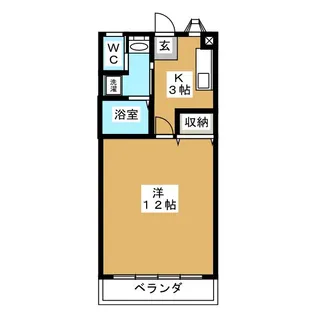 コーポ南木7【1階】の間取り